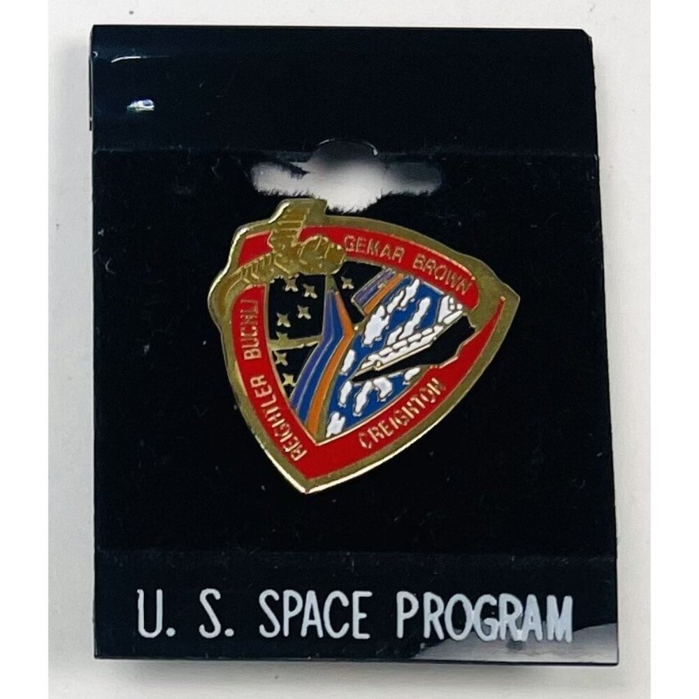 NASA Space Mission STS-48 UARS PIN Reightler Buchli Gemar Brown Creighton